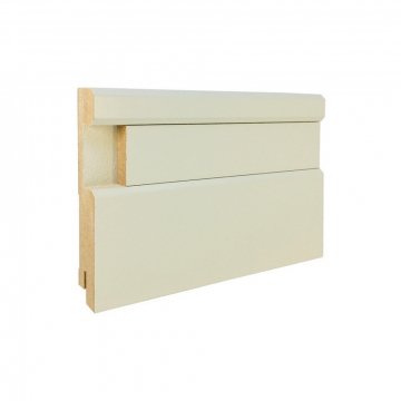 Плинтус Finitura Dekor F3-VF3 с гладкой вставкой под грунтом 70 х 16 х 2440 мм
