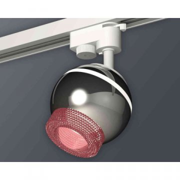 Комплект трекового светильника Ambrella light Track System XT1104003 PSL/PI серебро полированное/розовый (A2520, C1104, N7193)