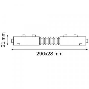 Коннектор гибкий Lightstar Barra 505157
