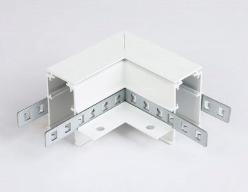 Коннектор L-образный для встраиваемого шинопровода Ambrella light Track System Magnetic GL3352