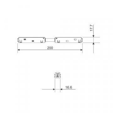 Коннектор прямой Elektrostandard Slim Magnetic 85096/00 a061246