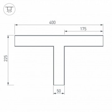 Коннектор T-образный Arlight SL-Line-5035 030117