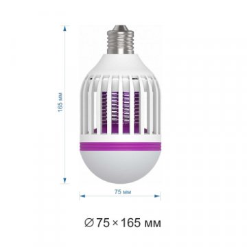 Лампа светодиодная антимоскитная Apeyron E27 15W 6500K белая 13-05