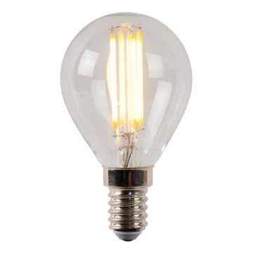 Лампа светодиодная диммируемая Lucide E14 4W 2700K прозрачная 49022/04/60