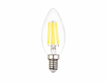 Лампа светодиодная филаментная Ambrella light E14 6W 4200K прозрачная 202115