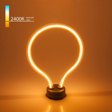 Лампа светодиодная филаментная Elektrostandard E27 4W 2400K прозрачная a043991