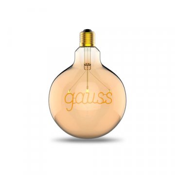 Лампа светодиодная филаментная Gauss E27 2,5W 2000K золотая 175802003