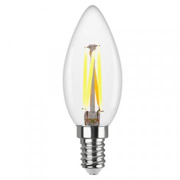 Лампа светодиодная филаментная REV С37 E14 7W 2700K DECO Premium теплый свет свеча 32486 7