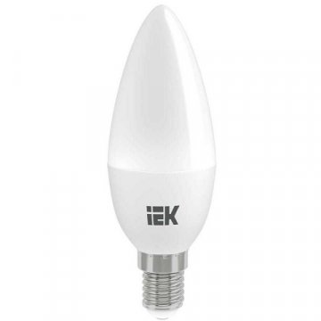 Лампа светодиодная IEK E14 9W 3000K матовая LLE-C35-9-230-30-E14