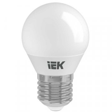 Лампа светодиодная IEK E27 7W 4000K матовая LLE-G45-7-230-40-E27