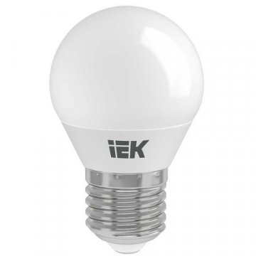 Лампа светодиодная IEK E27 9W 4000K матовая LLE-G45-9-230-40-E27