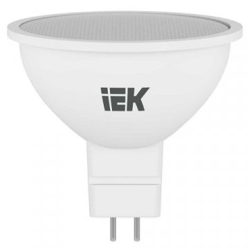 Лампа светодиодная IEK GU5.3 5W 4000K матовая LLE-MR16-5-230-40-GU5