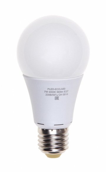 Лампа светодиодная Jazzway E27 7W 3000K матовая 1033178