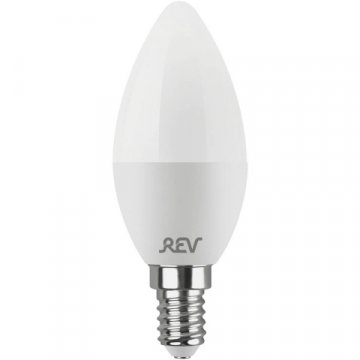 Лампа светодиодная REV C37 Е14 9W 2700K теплый свет свеча 32410 2