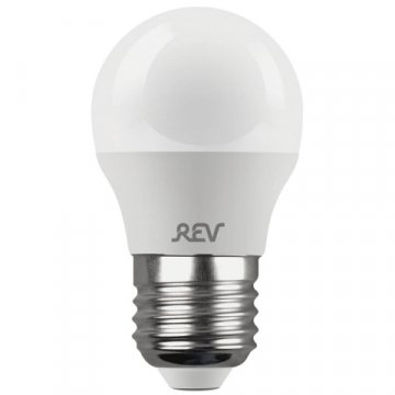Лампа светодиодная REV G45 Е27 5W 4000K нейтральный белый свет шар 32263 4