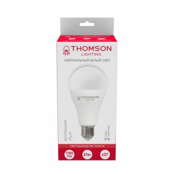 Лампа светодиодная Thomson E27 21W 4000K груша матовая TH-B2100