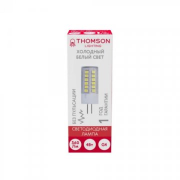 Лампа светодиодная Thomson G4 4W 6500K прозрачная TH-B4227