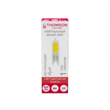 Лампа светодиодная Thomson G9 4W 4000K прозрачная TH-B4210