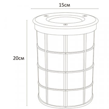 Ландшафтный светильник Arte Lamp Piazza A6014IN-1SS