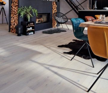Паркетная доска Meister PD 400 Cottage 8801 Дуб Витал светло-серый
