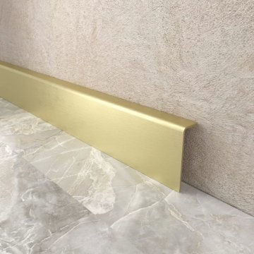 Плинтус Латунь накладной PAP AOS шлифованный МКР 50 мм х 15 мм х 3000 мм