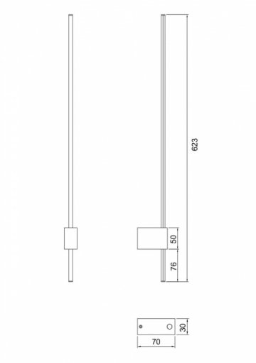 Настенный светильник Maytoni Technical Pars C070WL-L6GB3K