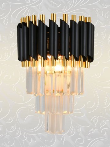 Настенный светильник Natali Kovaltseva Darian 76017/2W Gold Black