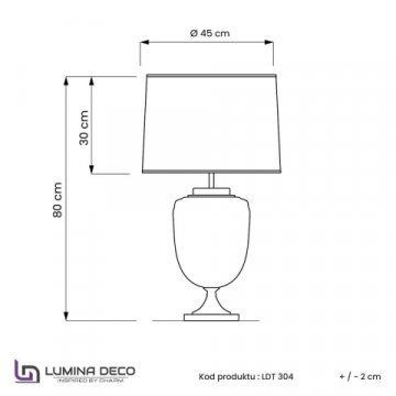 Настольная лампа Lumina Deco Olimpia LDT 304 CHR+WT