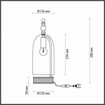 Настольная лампа Odeon Light Neo Bell 4882/1T
