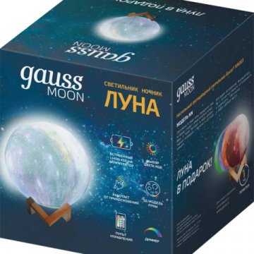 Настольный светодиодный ночник Gauss луна NN003