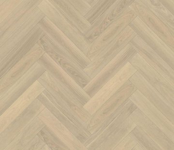 Английская елка Kahrs Herringbone Дуб AB White Calm
