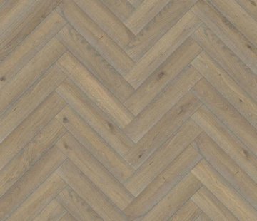 Английская елка Kahrs Herringbone Дуб CC Vintage White Lively