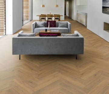 Английская елка Kahrs Herringbone Дуб CD Grey Lively