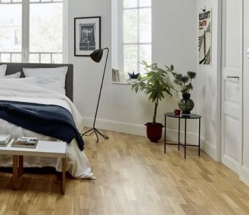 Паркетная доска DuoWood Дуб Living High Gloss 3S