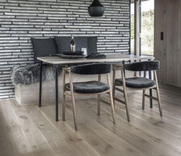 Паркетная доска Karelia Midnight Дуб Story 188 Dacite Grey