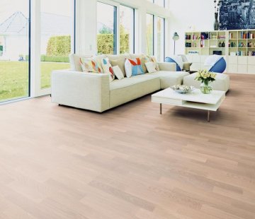 Паркетная доска Focus Floor Classic Дуб Ostro  White Matt 3S