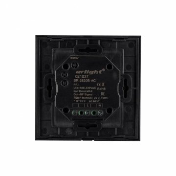 Панель управления Arlight Sens SR-2820B-AC-RF-IN Black 021037