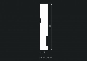 ПЛИНТУС PN 101 (100*16*2000 мм)