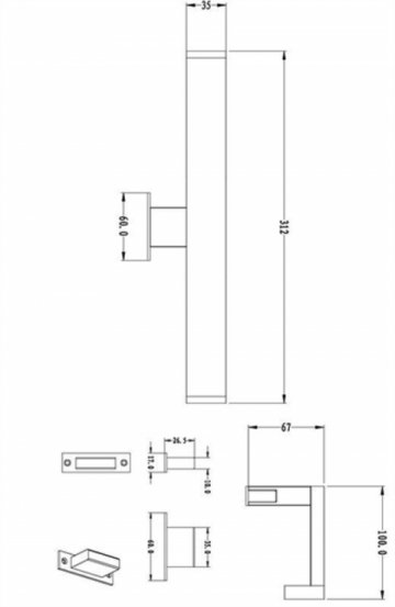 Подсветка для зеркал Deko-Light Spiegel Line I 687132
