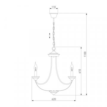 Подвесная люстра Eurosvet Lazzaro 60098/5 хром