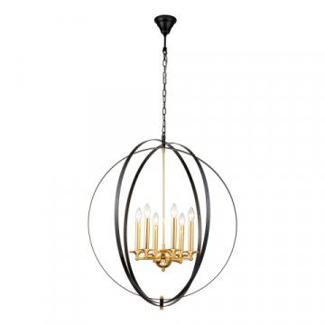 Подвесная люстра iLamp Element 9977-800 Gold&Black