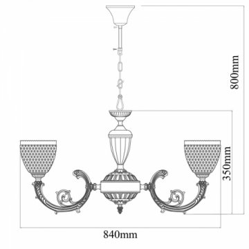Подвесная люстра MW-Light Фелиция 114010308