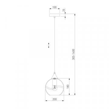 Подвесной светильник Eurosvet Lotus 50221/1 прозрачный