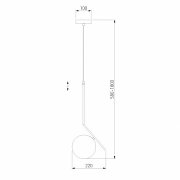 Подвесной светильник Eurosvet Shape 50213/1 латунь