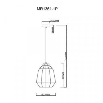 Подвесной светильник MyFar Hill MR1361-1P