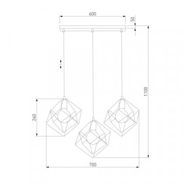 Подвесной светильник TK Lighting 190 Alambre