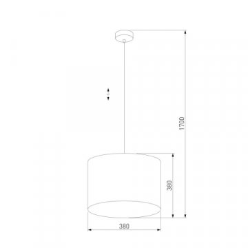 Подвесной светильник TK Lighting 6172 Tercino Blue