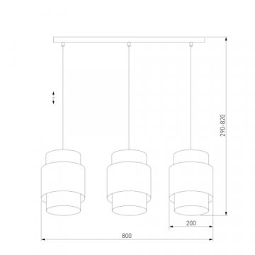 Подвесной светильник TK Lighting 6541 Boho Black