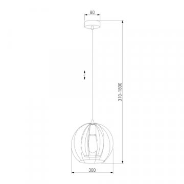 Подвесной светильник TK Lighting 6597 Jaula
