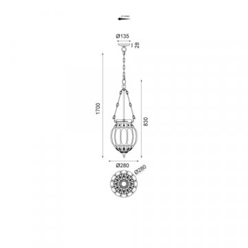 Подвесной светильник Vele Luce Helen VL4266P23